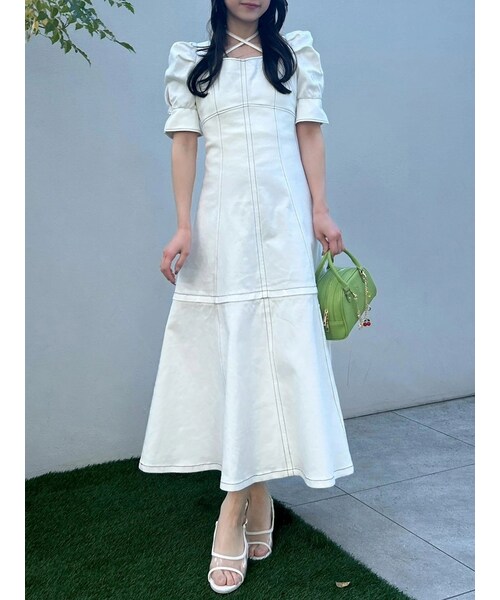 dazzlin（ダズリン）の「2WAYスイッチングステッチワンピース