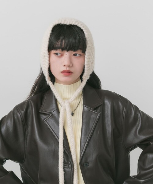 SMELLY(スメリー)の「ニットイヤーマフ(イヤーマフ・レディース・IVO/BRN・-)」の7枚目の写真