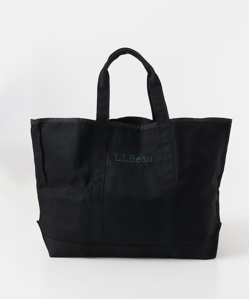 URBAN RESEARCH DOORS(アーバンリサーチドアーズ)の「L.L.Bean GROCERY TOTE LOGO LARGE(トートバッグ・レディース・BLACK/PLATINUM/BROWN/BEIGE/NATURAL/INDIGO・One)」の1枚目の写真