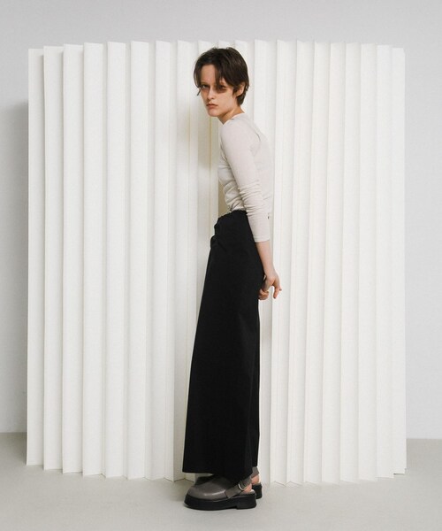 LAATO（ラート）の「layered piping tee（Tシャツ/カットソー・レディース・チョコレート/クリーム/ネズミ・Free）」の8枚目の写真