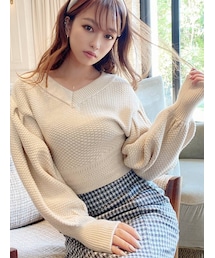 RESEXXY | ボリュームスリーブコンパクトニット(ニット/セーター)