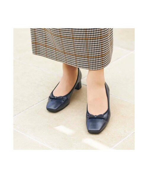 リズ ラフィーネ Riz raffinee 【レイン対応】スクエアトゥリボン