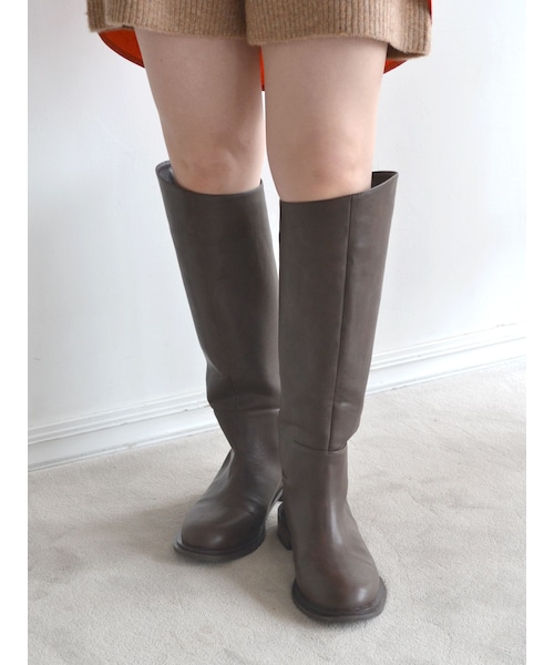 Ungrid（アングリッド）の「ワイドロングブーツ（ブーツ・レディース・ブラック/ブラウン・S/M/L）」の4枚目の写真