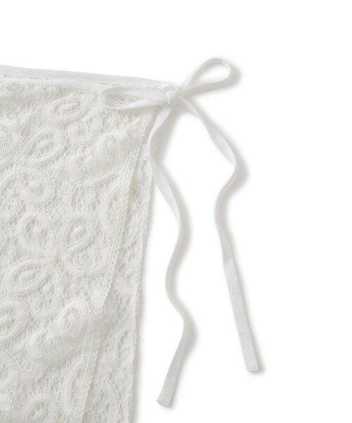 ADAM ET ROPE'（アダムエロペ）の「vintage stock lace scarf（バンダナ/スカーフ・レディース・ホワイト・F）」の8枚目の写真