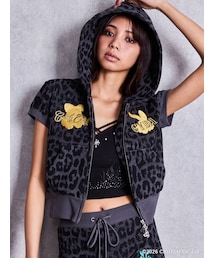 GYDA | GYDA×GALFY leopard pileパーカー(パーカー)