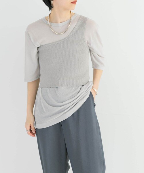 URBAN RESEARCH(アーバンリサーチ)の「『MADE IN JAPAN』ドライツイストシアーTシャツ(Tシャツ/カットソー・レディース・ICE GRAY/WHITE/BLACK・FREE)」の4枚目の写真