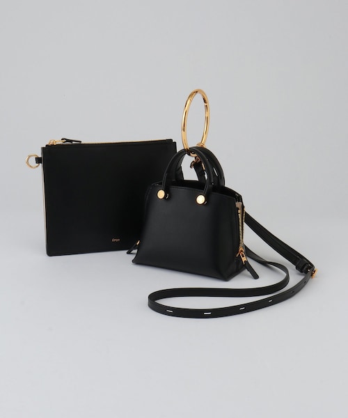 ROPE'（ロペ）の「【E'POR】Y BAG Nano【超軽量】（ショルダーバッグ・レディース・ブラック系/ベージュ系/レッド/ワイン/シルバー・F）」の7枚目の写真