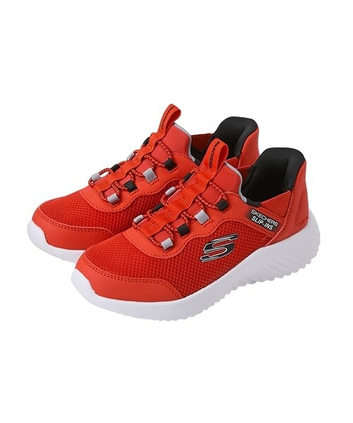 nissen（ニッセン）の「【SKECHERS（スケッチャーズ）】スニーカー Slip-ins BOUNDER スリップインズ（男の子　女の子）（スニーカー・メンズ・ブラック×ブラック/ブラック×グレー/チャコール/ネイビー/レッド・18.0cm/19.0cm/20.0cm/21.0cm/22.0cm/23.0cm）」の5枚目の写真