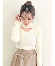 dazzlin | デコルテオープンデザインニット(ニット/セーター)