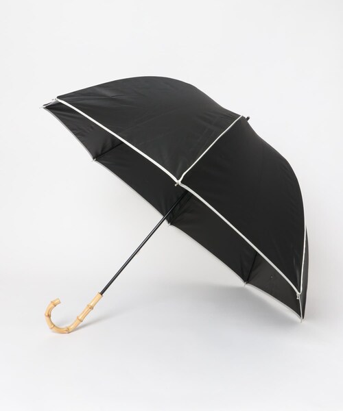 SMELLY（スメリー）の「because　晴雨兼用パイピング長傘（長傘・レディース・BEG/BLK・FREE）」の8枚目の写真