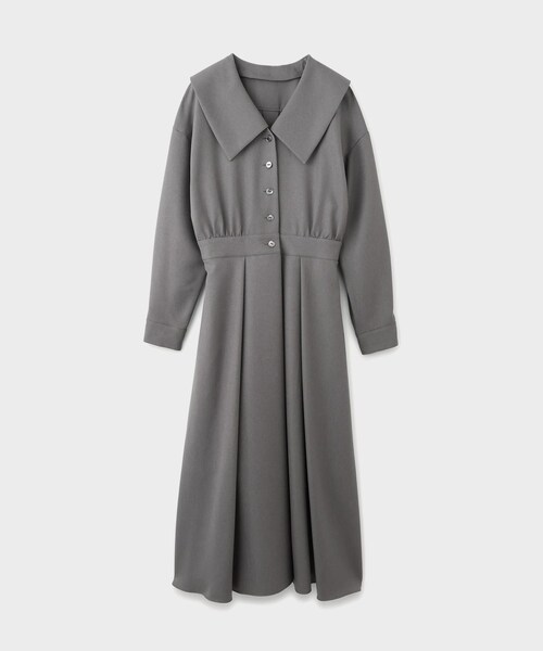 ROPE'（ロペ）の「【troisiemechaco（トロワズィエムチャコ）】×moi salon et rope EXCLUSIVE EDITION COLLAR REMOVAL DRESS｜ワンピース（ワンピース・レディース・グレー/ネイビー・38）」の3枚目の写真