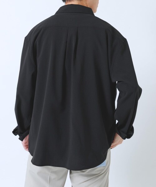 ITEMS URBANRESEARCH(アイテムズ アーバンリサーチ)の「ヨウリュウレギュラーカラー長袖シャツ(シャツ/ブラウス・メンズ・BLK/NVY/OLV/D.GRAY・M/L)」の9枚目の写真