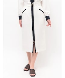 TONAL | バイカラーZIPタイトスカート(スカート)