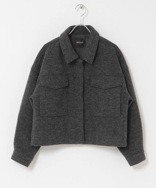 URBAN RESEARCH ROSSO（アーバンリサーチロッソ）の「ブークレーブルゾン（ブルゾン・レディース・OFF/CHARCOAL・Free）」の21枚目の写真