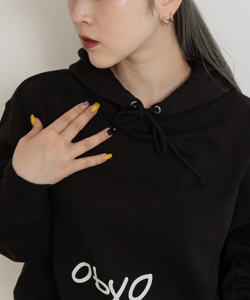 THE GOODLAND MARKET（ザグッドランドマーケット）の「77circa　cats eye print hoody（パーカー・レディース・white1/black1・L/XL）」の18枚目の写真