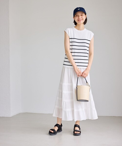 ROPE' PICNIC(ロペピクニック)の「コットンツイル刺繍キャップ/抗菌防臭(キャップ・レディース・キナリ/ネイビー/ピンク・F)」の10枚目の写真