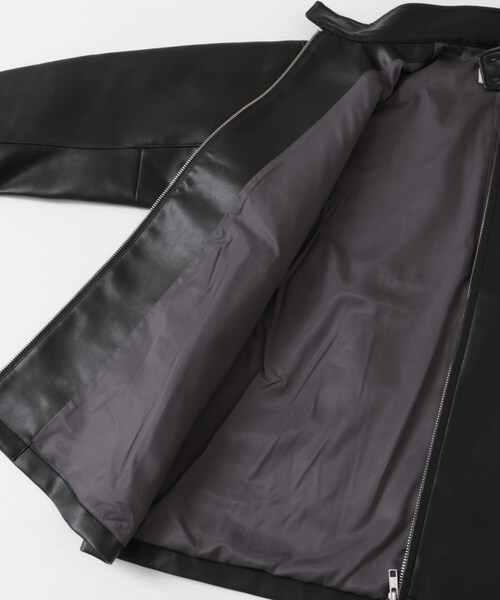 URBAN RESEARCH DOORS（アーバンリサーチドアーズ）の「FL ハリントンジャケット（ライダースジャケット・メンズ・BLACK・M/L）」の17枚目の写真