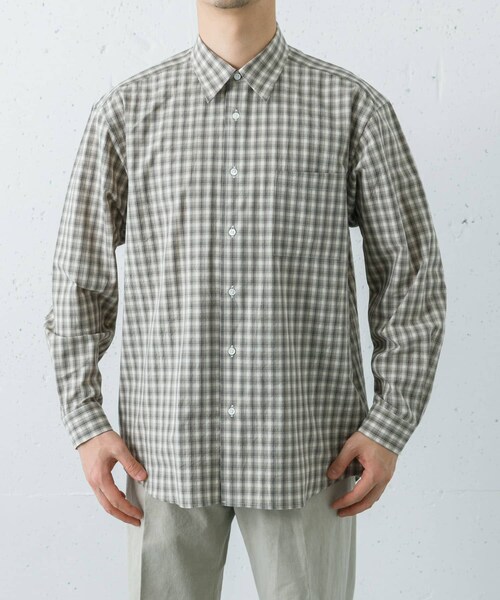 URBAN RESEARCH(アーバンリサーチ)の「FUJI COTTON CHECK SHIRTS(シャツ/ブラウス・メンズ・GRAY/BROWN・4/5)」の5枚目の写真