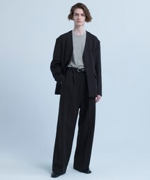 URBAN RESEARCH | new basic WOOL LINEN SILK JACKET(ノーカラージャケット)