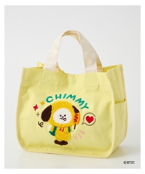nissen（ニッセン）の「BT21 amazing journeyサガラ刺しゅうキャンバストートバッグ（トートバッグ・メンズ・RJ/SHOOKY/KOYA/MANG/CHIMMY/TATA/COOKY・Y）」の5枚目の写真