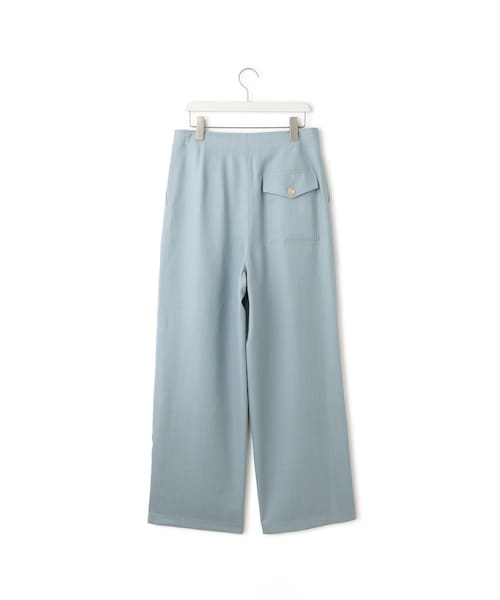 ADAM ET ROPE'(アダムエロペ)の「【AURALEE(オーラリー)】WOOL HERRINGBONE CARGO PANTS(カーゴパンツ・レディース・ブラック/ブルー系・1)」の4枚目の写真