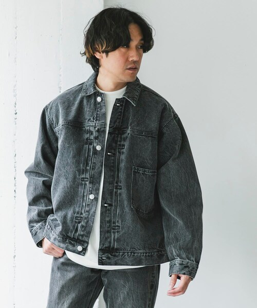 URBAN RESEARCH DOORS（アーバンリサーチドアーズ）の「USED 13.3oz デニムジャケット（デニムジャケット・メンズ・INDIGOUSED/BLACK USED・M/L）」の18枚目の写真