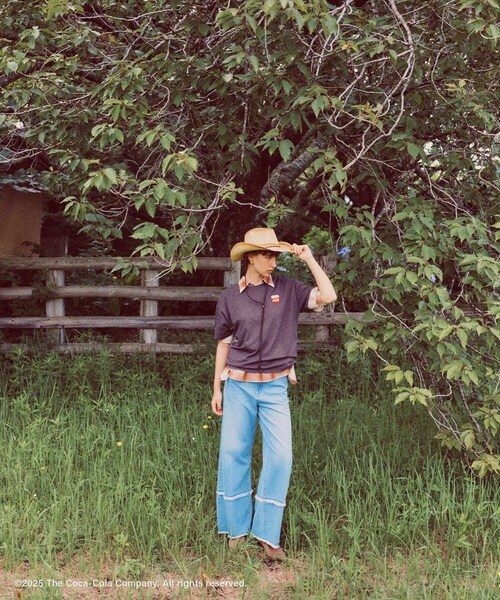 VIS（ビス）の「【Coca-Cola】VIS別注フォト＆ロゴプリントアソートTシャツ（Tシャツ/カットソー・レディース・チャコール/ホワイト/ピンク・F）」の12枚目の写真