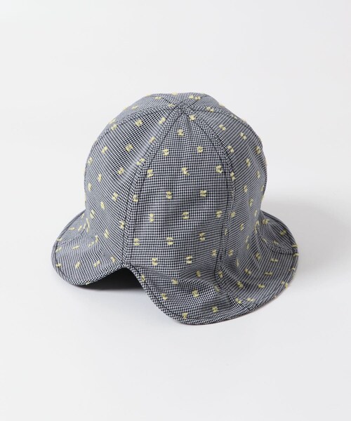 KBF（ケイビーエフ）の「刺繍チェックチューリップHAT（ハット・レディース・BLACK/BLUE・one）」の10枚目の写真
