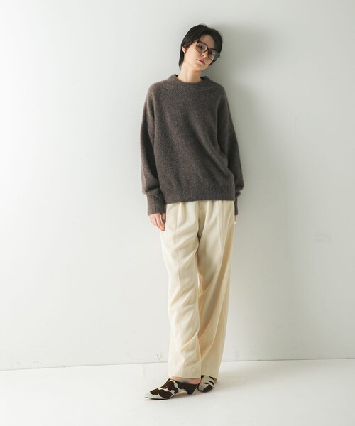 URBAN RESEARCH(アーバンリサーチ)の「FOX/CASHMEREルーズニット(ニット/セーター・レディース・L.PINK/TOP BROWN/BLACK・FREE)」の20枚目の写真
