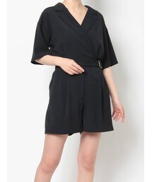 EVRIS | サイドベルトショートコンビネゾン(つなぎ/オールインワン)
