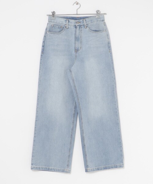 ITEMS URBANRESEARCH（アイテムズ アーバンリサーチ）の「デニムストレートパンツ（デニムパンツ・レディース・L.BLU/BLU・S/M）」の17枚目の写真