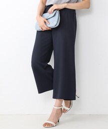 7days Life Styling | 【しわになりにくい・ストレッチ】アンクル丈ワイドパンツ（とろみシリーズ）(スラックス)