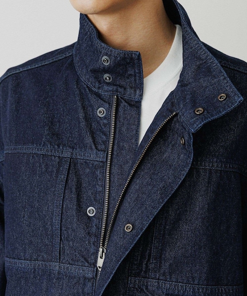 ADAM ET ROPE'（アダムエロペ）の「デニム ボマージャケット / ADAM ET ROPE' JEANS -FILM-（デニムジャケット・レディース・ブラック系/ネイビー・L/M）」の10枚目の写真