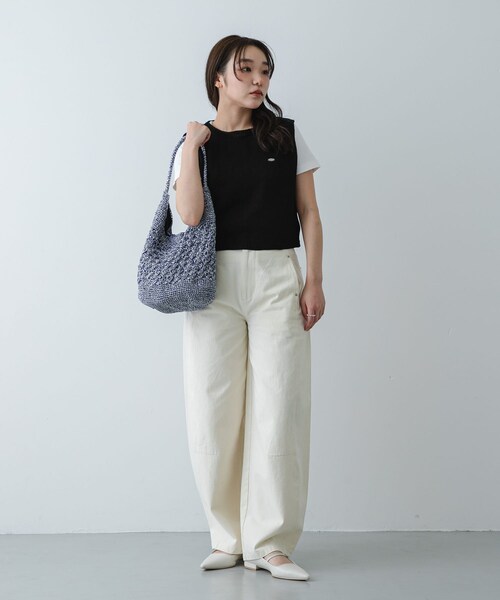 SENSE OF PLACE by URBAN RESEARCH（センスオブプレイスバイアーバンリサーチ）の「メタリックヤーンバッグ（かごバッグ・レディース・SILVER/NAVY/BROWN/MIX・One）」の13枚目の写真