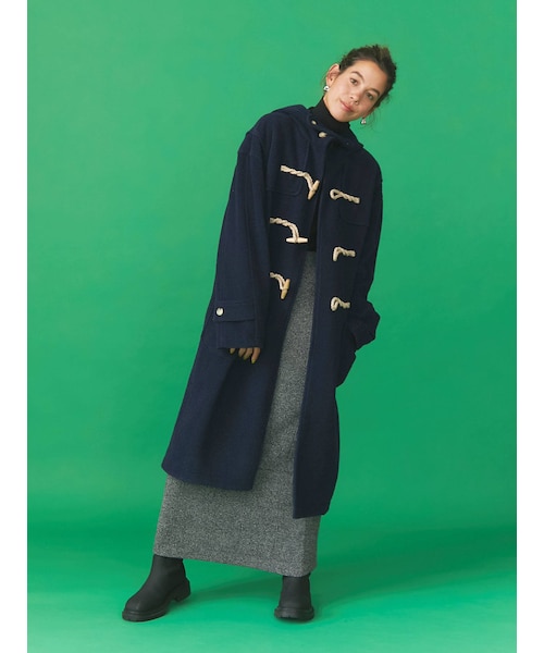 Ungrid（アングリッド）の「ロングダッフルコート（その他アウター・レディース・アイボリー/ネイビー・S/M）」の22枚目の写真