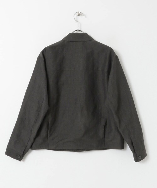 URBAN RESEARCH DOORS(アーバンリサーチドアーズ)の「UNIFY LINEN/WOOL Short Blouson∴(ブルゾン・レディース・CHARCOAL/ECRU・one)」の11枚目の写真