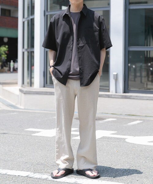 ITEMS URBANRESEARCH（アイテムズ アーバンリサーチ）の「ヨウリュウレギュラーカラー半袖シャツ（シャツ/ブラウス・メンズ・NVY/BRN/BLK・M/L）」の16枚目の写真