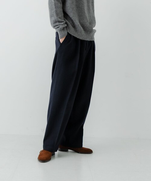 URBAN RESEARCH（アーバンリサーチ）の「new basic　DRY WOOL SLACKS PANTS（その他パンツ・メンズ・NAVY/CHECK・M/L/XL）」の5枚目の写真
