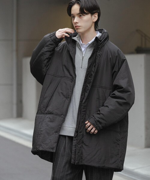 SENSE OF PLACE by URBAN RESEARCH(センスオブプレイスバイアーバンリサーチ)の「『URTECH』『ユニセックス』パデッドモンスターコート(その他アウター・メンズ・BLACK/GREIGE/BLUE・M/L)」の5枚目の写真