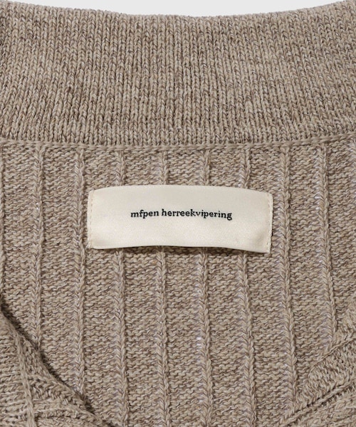 ADAM ET ROPE'(アダムエロペ)の「【mfpen/エムエフペン】Digit Polo Knit(ポロシャツ・メンズ・キナリ・M/S)」の9枚目の写真