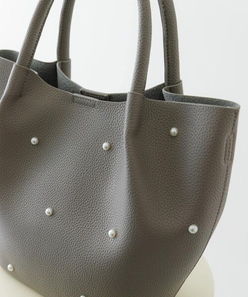 RODE SKO（ロデスコ）の「インバッグ付パールバッグ（ハンドバッグ・レディース・BLACK/GRAY・one）」の19枚目の写真