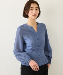 ROPE' | カールマイヤーウエストタックペプラムブラウス/イージーケア(シャツ/ブラウス)