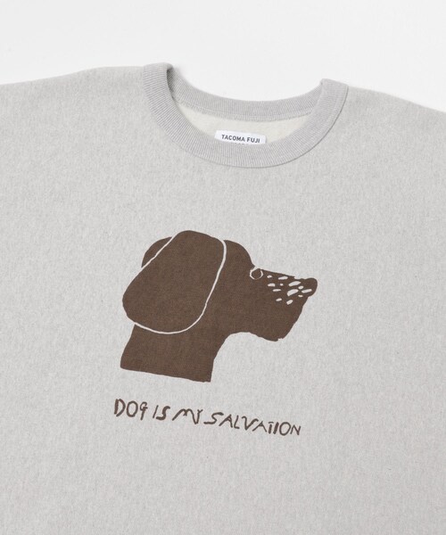 EKAL(エカル)の「TACOMA FUJI RECORDS DOG IS MY SALVATION SWEATSHIRTS(スウェット・メンズ・OATMEAL・M/L/XL)」の4枚目の写真
