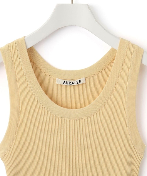 公式サイト限定】【AURALEE(オーラリー)】COTTON HIGH GAUGE RIB KNIT