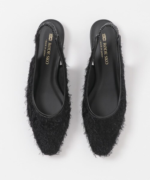 RODE SKO（ロデスコ）の「『MADE IN JAPAN』ヘアリーバックストラップミュール（その他シューズ・レディース・BLACK/BEIGE・36/37/38）」の14枚目の写真