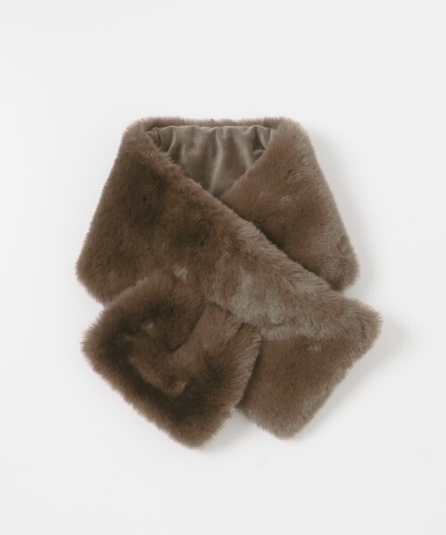 SENSE OF PLACE by URBAN RESEARCH(センスオブプレイスバイアーバンリサーチ)の「ボリュームエコファーティペット(マフラー・レディース・BROWN/MOCHA/BEIGE・one)」の14枚目の写真