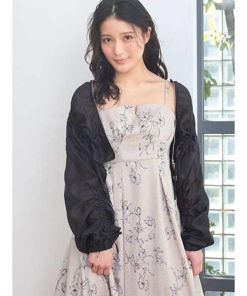 MERCURYDUO（マーキュリーデュオ）の「シアードロストブルゾン（ブルゾン・レディース・チャコールグレー・F）」の4枚目の写真