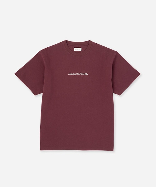 Saturdays NYC(サタデーズ ニューヨークシティ )の「Pique Logo Standard SS Tee(Tシャツ/カットソー・レディース・ブラック/キナリ/ワイン・L/M/S/XL)」の12枚目の写真