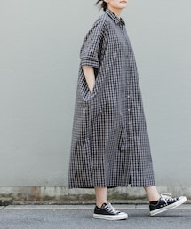 URBAN RESEARCH DOORS（アーバンリサーチドアーズ）の「FORK&SPOON　ワイドシルエットシャツワンピース（ワンピース・レディース）」