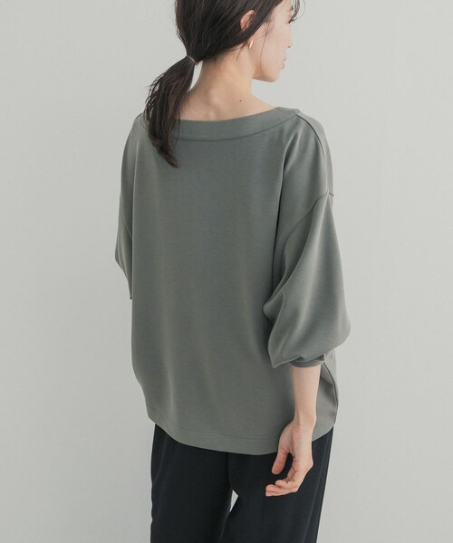 URBAN RESEARCH DOORS（アーバンリサーチドアーズ）の「2WAYフィブリルプルオーバー（Tシャツ/カットソー・レディース・CHARCOAL/KHAKI・Free）」の21枚目の写真